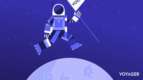 InvestVoyager giphyupload crypto moon bitcoin GIF