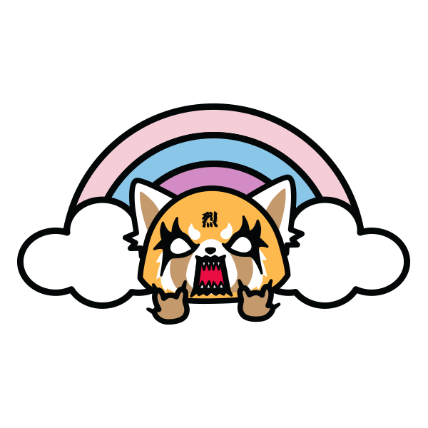 rainbow rage Sticker by aggretsuko