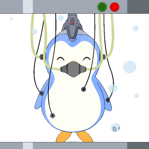 Floating Sci-Fi Sticker by Pudgy Penguins