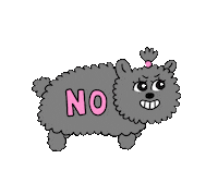 artichokat happy dog no hello Sticker