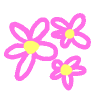 Pink Flower Sticker