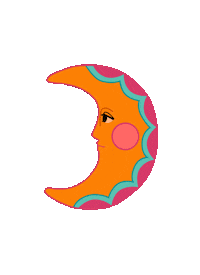 Moon Luna Sticker by Chuco Relic