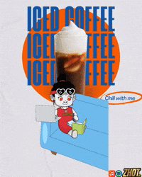 Coffee Time Cold Brew GIF by Zhotcita