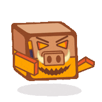 piglinhost reaction emoji minecraft host Sticker