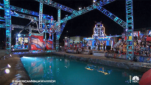 American Ninja Warrior Dive GIF by NBC