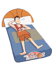 loqueleo_es sleep baloncesto dormir siesta Sticker