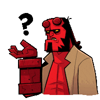 David Harbour What Sticker by Hellboy Movie