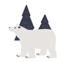 Snow Bear Sticker by Frugi