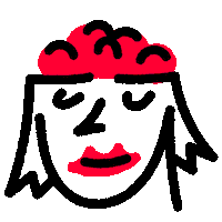 Thinking Head Sticker by Volt – Burn More Brightly