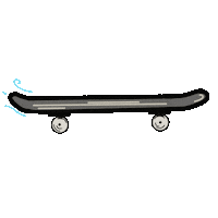 Skateboard Moving Sticker