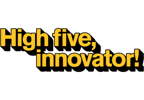 High Five Number One Sticker by Arizona State University