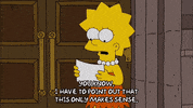 judging lisa simpson GIF