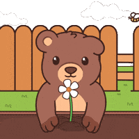 Teddy Bear Flower GIF by BEARISH