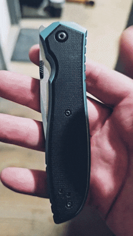 nilknarf1 folding knife titanium knife zt 0640 monster disk GIF