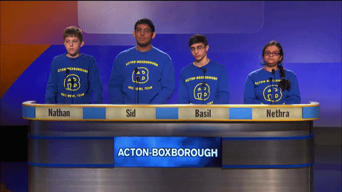 acton-boxborough hsqs GIF by WGBH's High School Quiz Show