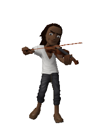 violin STICKER