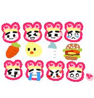 whitepuppyandpinkbunny wonho pinkbunny happywonhoday Sticker