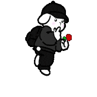 MRLB_AKJJ 캐릭터 귀여운 wonho 토끼 Sticker