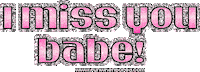 miss you babe STICKER