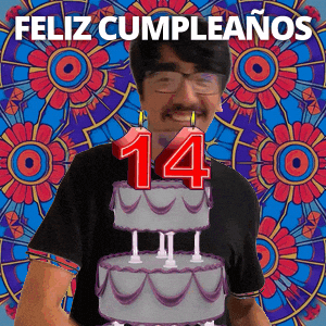 Feliz 14 GIF