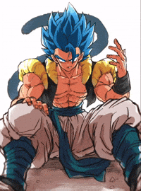 Badass Gogeta Blue GIF