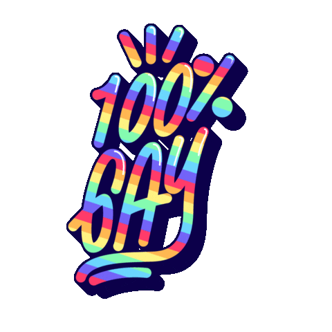 Roggerzila love heart rainbow amor Sticker