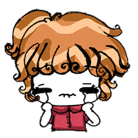 Sad Cute Girl Sticker by Florens Debora