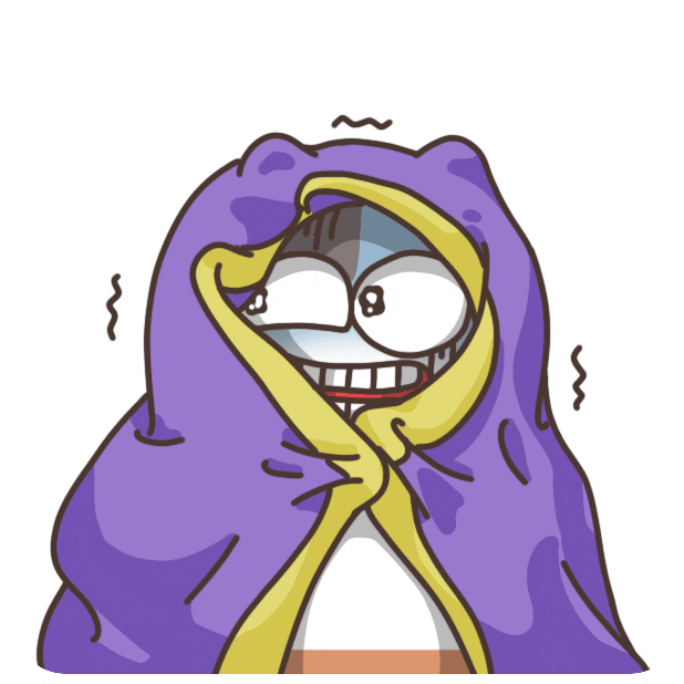 Scared Sticker by Zookiz