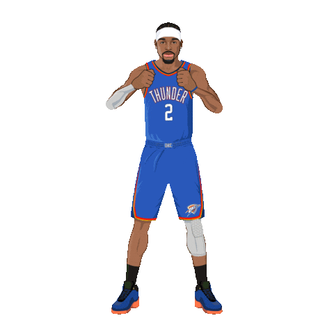 Oklahoma City Thunder Basketball Sticker by SportsManias