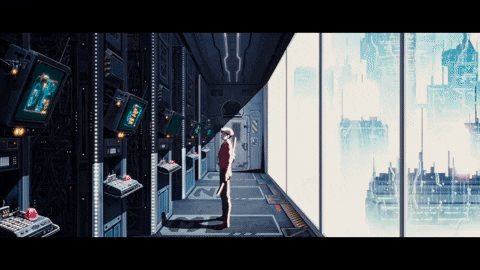 atriumart giphyupload anime rain azuki GIF
