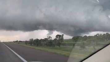 Ominous Clouds Hover Over Kansas During Tornado-Warned Storm