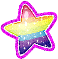Rainbow Myspace Sticker