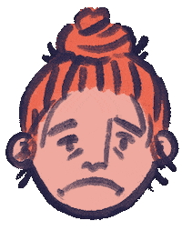 Sad Cry Sticker by Kat Schneider