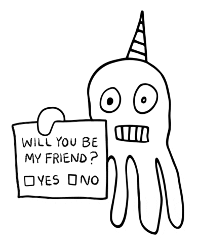 Octicorn hello friendship unicorn octopus Sticker