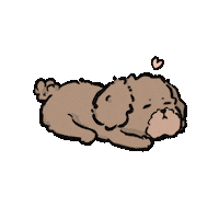 nllove dog puppy sleep かわいい Sticker