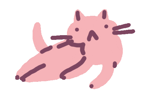 Cat Kitty Sticker by Sara Maese