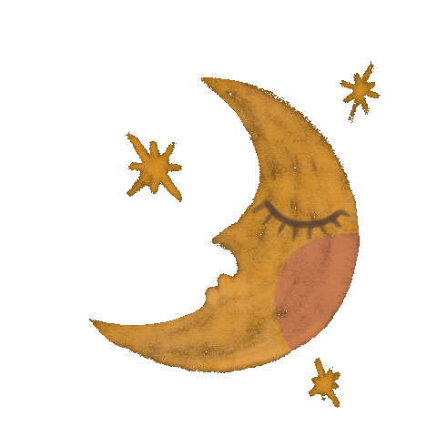 Moon Bed Time Sticker