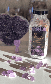 Crystalhillsorganics positive vibes amethyst bath salts crystal hills GIF
