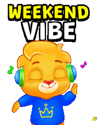 Excited Its Friday Sticker by Lucas and Friends by RV AppStudios