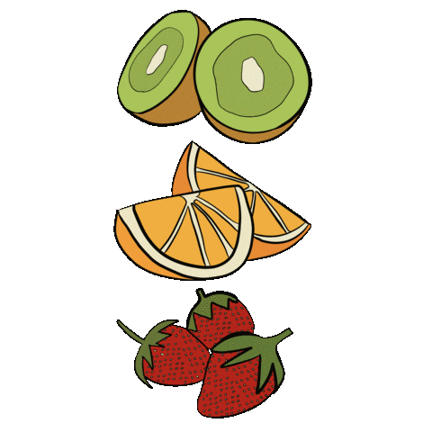 Orange Fruit Sticker