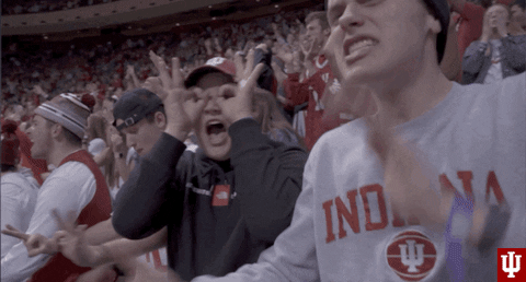 Hype Yelling GIF by Indiana Hoosiers