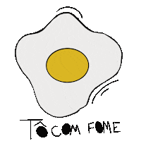 caroligalvao ovo comer fome caroligalvao Sticker
