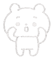 Happy くま Sticker by nako yamaguchi