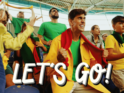 Excited Lets Go GIF by Sealed With A GIF