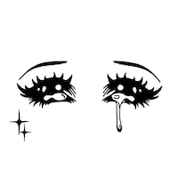 Cry Manga Sticker
