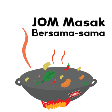 MahsuriMY cooking comida chef recipe Sticker
