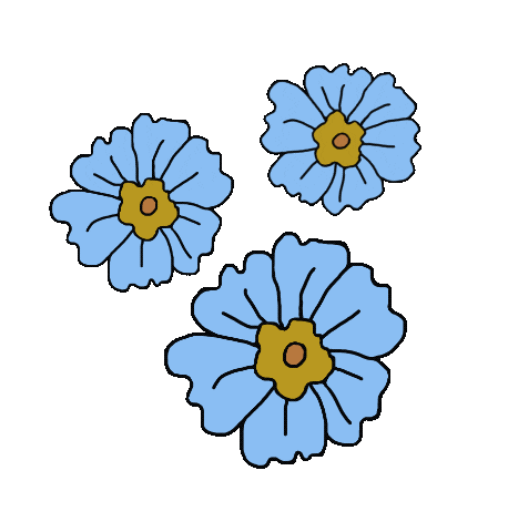 bethlemos blue flower spring flor Sticker