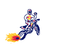 Red Bull Jump Sticker by The Art Plug