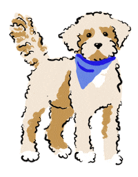 Dog Sticker by 1212