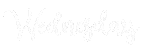 Wednesday Animated Text Sticker